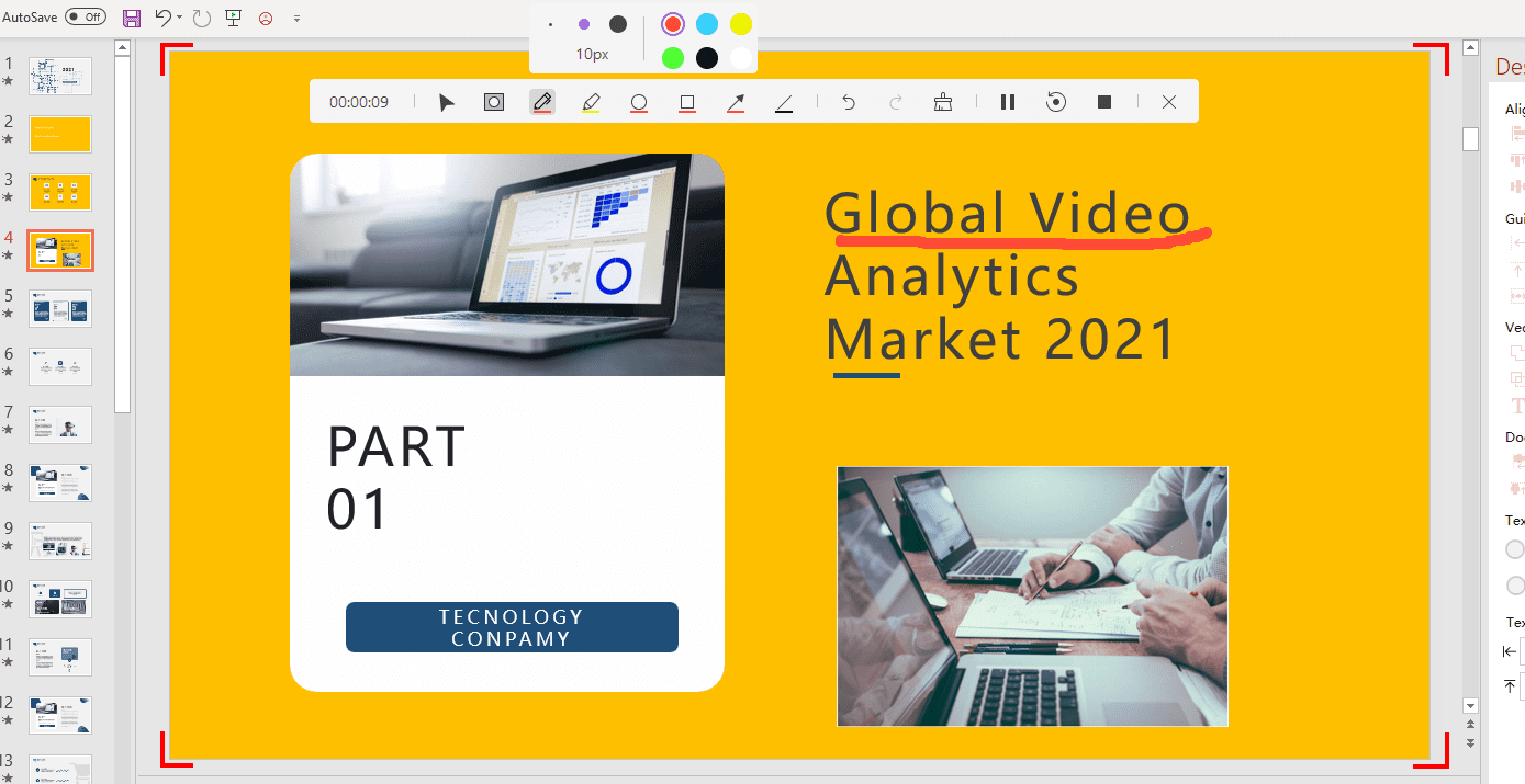 recording video analytics