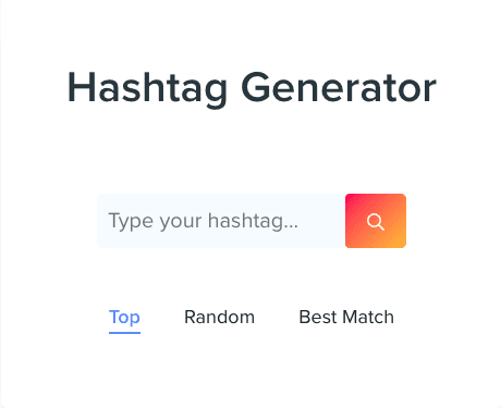 Using a hashtag generator