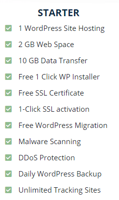 WordPress Starter Hosting