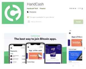 handcash bsv wallet on google play store