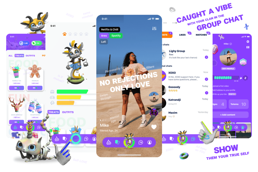 XOXO dating app Game