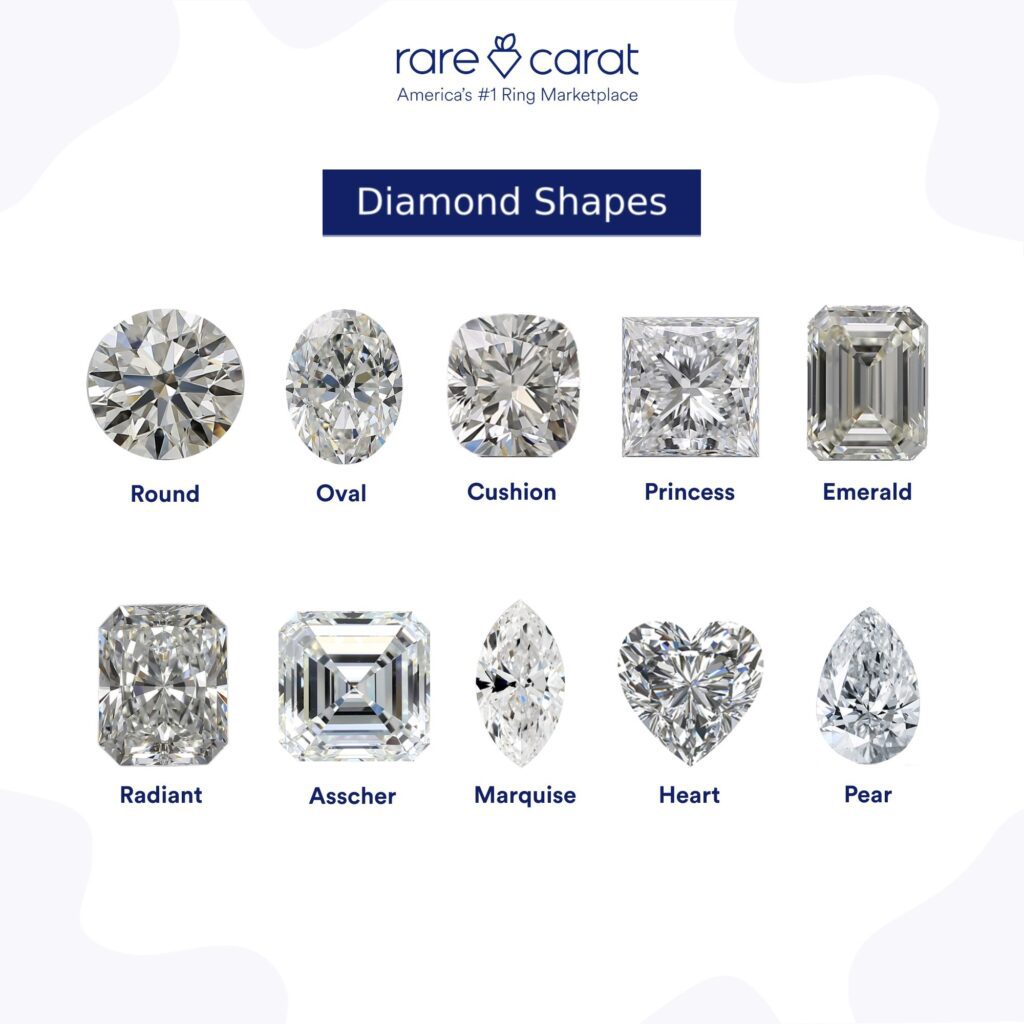 Rare Carat Diamond Shapes to shop from