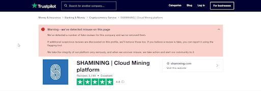 Shamining Cloud Mining Review