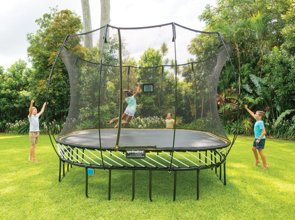 springless trampoline