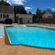 Pool rubber paving