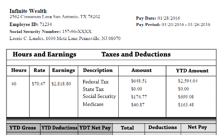 Create a paystub