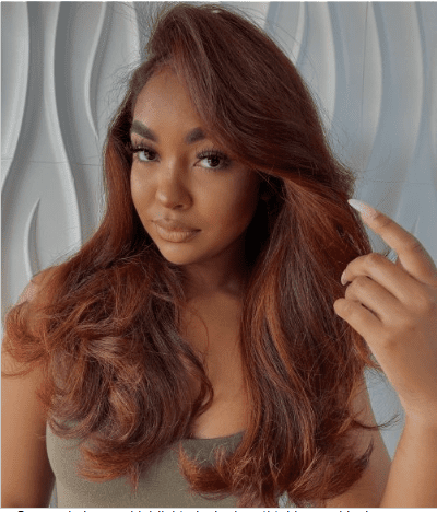 auburn brown hair color on black women