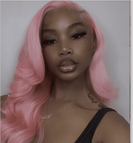 Pink wig on dark skin best sale