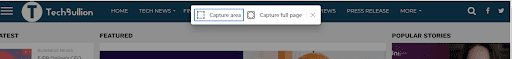 Click on Capture full page
