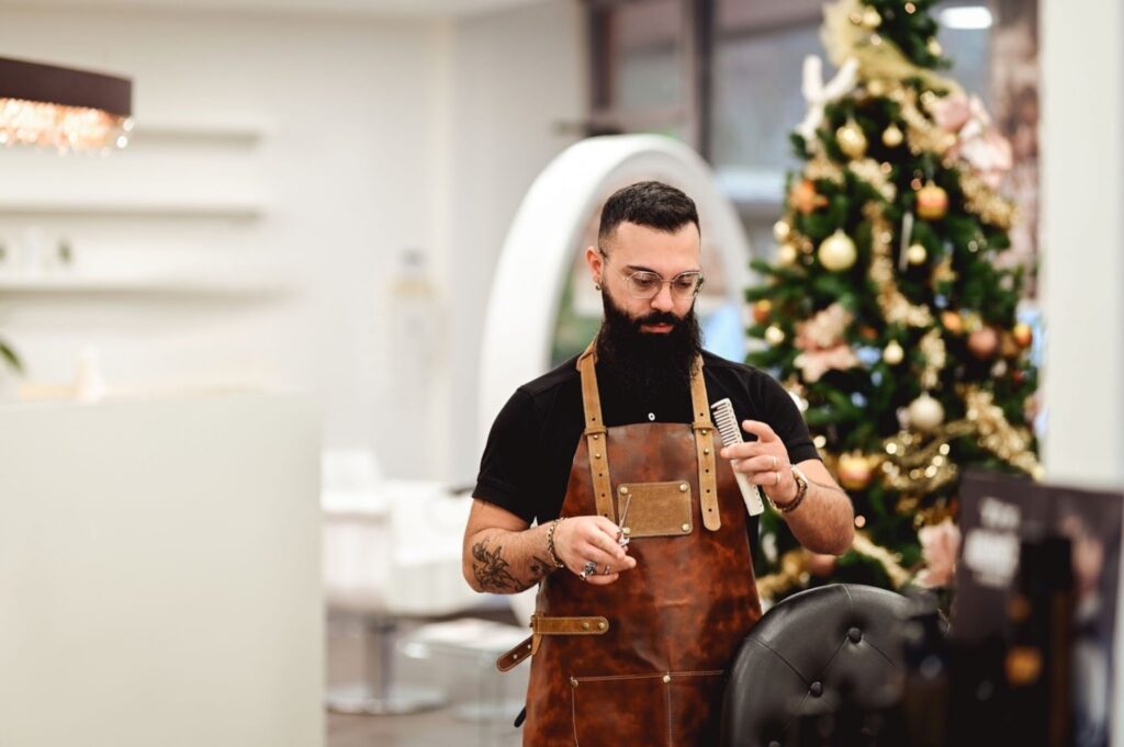 Leather Barber Apron
