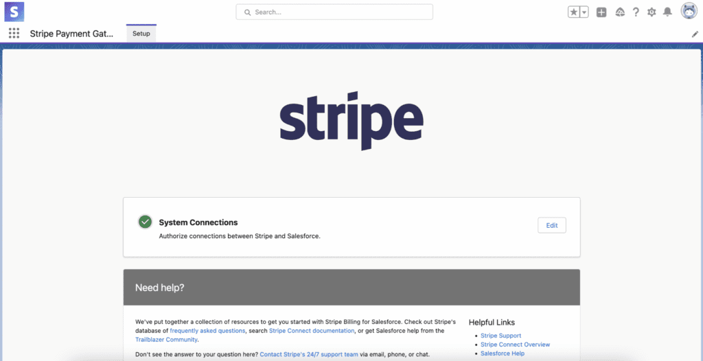 Stripe Connector for Salesforce Billing