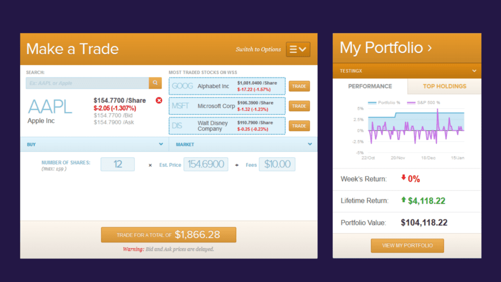 Wall Street Survivor App