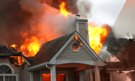 Fire-Damaged House