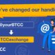 BTCC Announces Shift to New English Twitter Handle