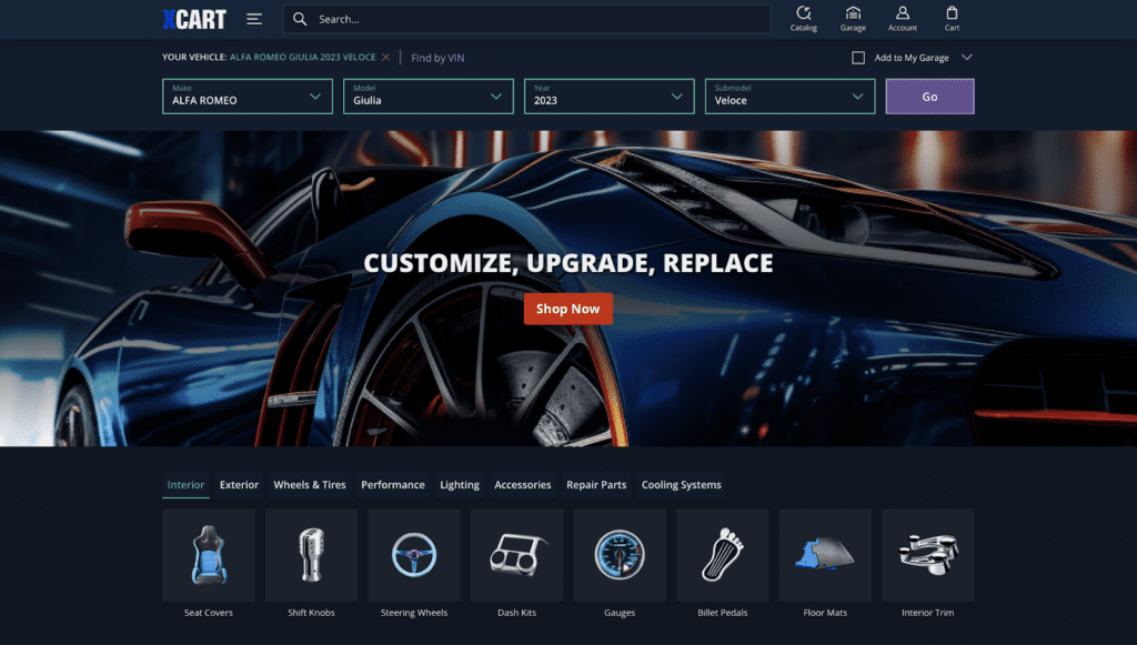 X-Cart Automotive eCommerce