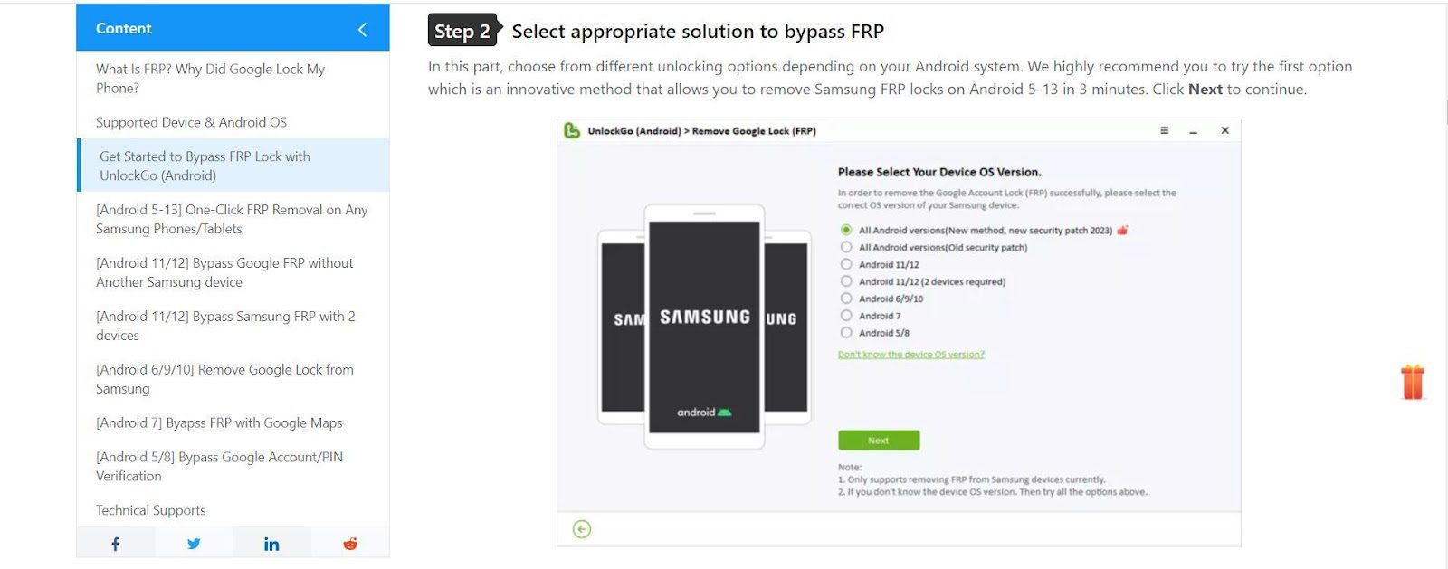 Bypass Samsung FRP Lock, Android 5-13