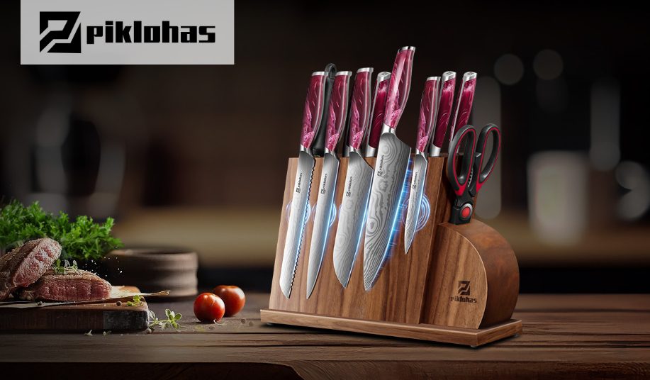 Knife Set - Magnetic Knife Holder - Piklohas