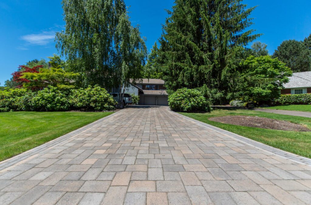coloured paving stones