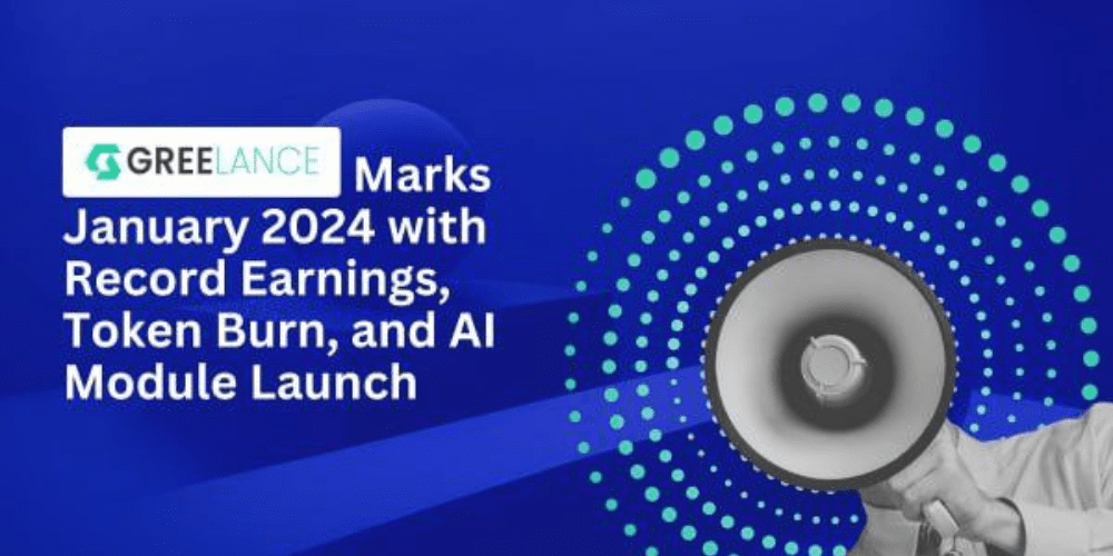 Greelance Marks January 2024 with Record Earnings, Token Burn, and AI Module Launch