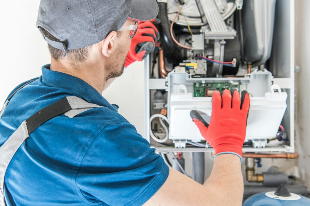 installing furnace