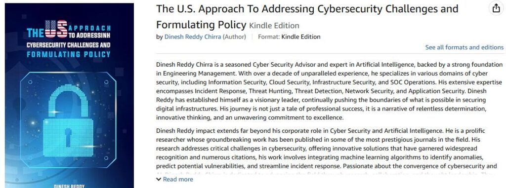 The U.S. Approach To Addressing Cybersecurity Challenges and Formulating Policy