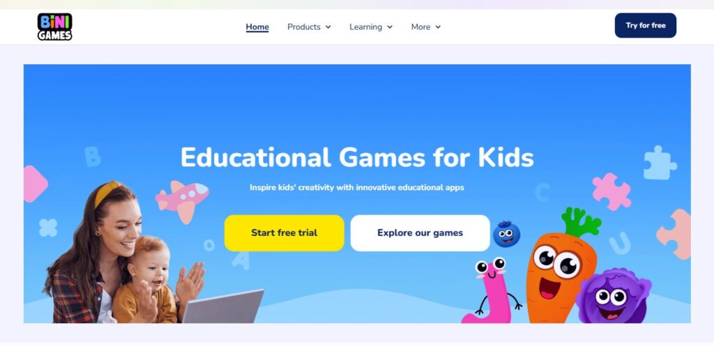 Discover Fun and Free Learning Games for Kids with BiniBambini
