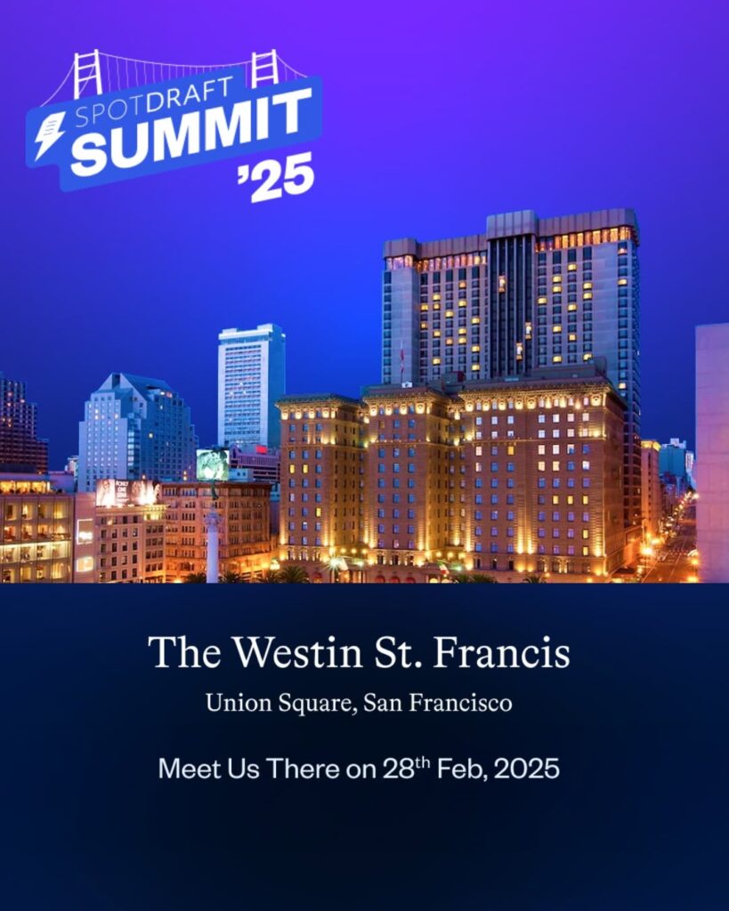 SpotDraft Summit’25: Discover the Future of Legal Technology in San Francisco