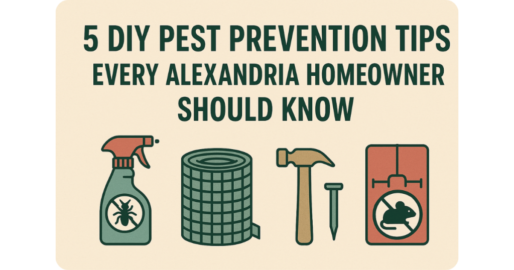 5 DIY Pest Prevention Tips Every Alexandria Homeowner Should Know