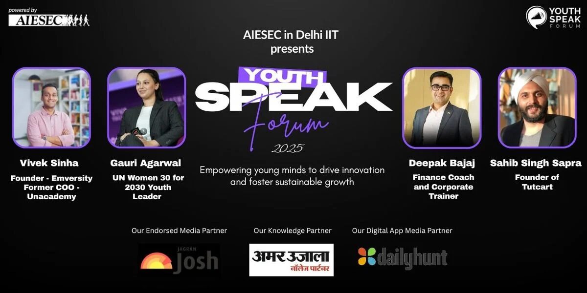 AIESEC in Delhi IIT Ignite ‘Youth Speak Forum 2025’ at IIT Delhi