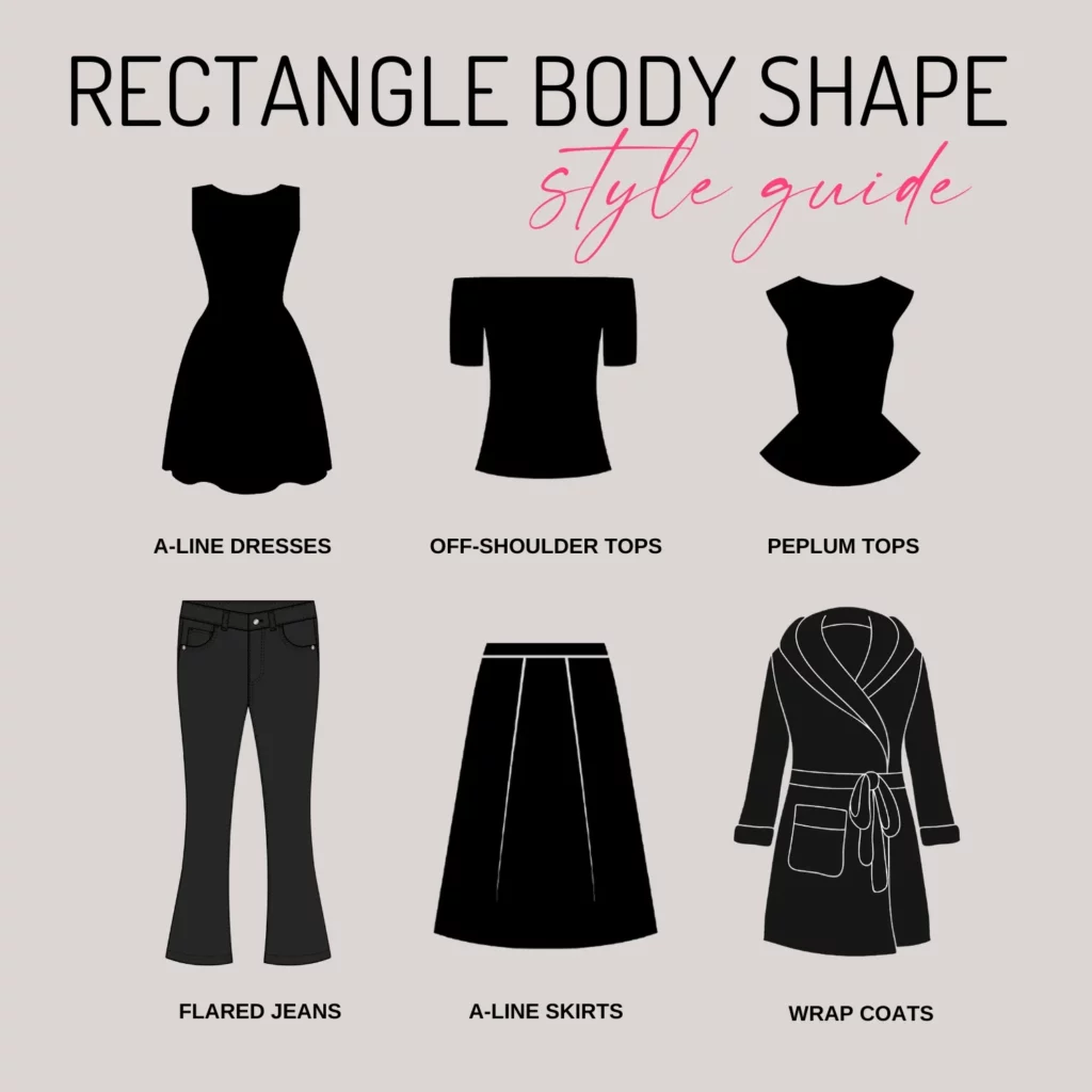 Rectangle Body Shape Outfits for Women 