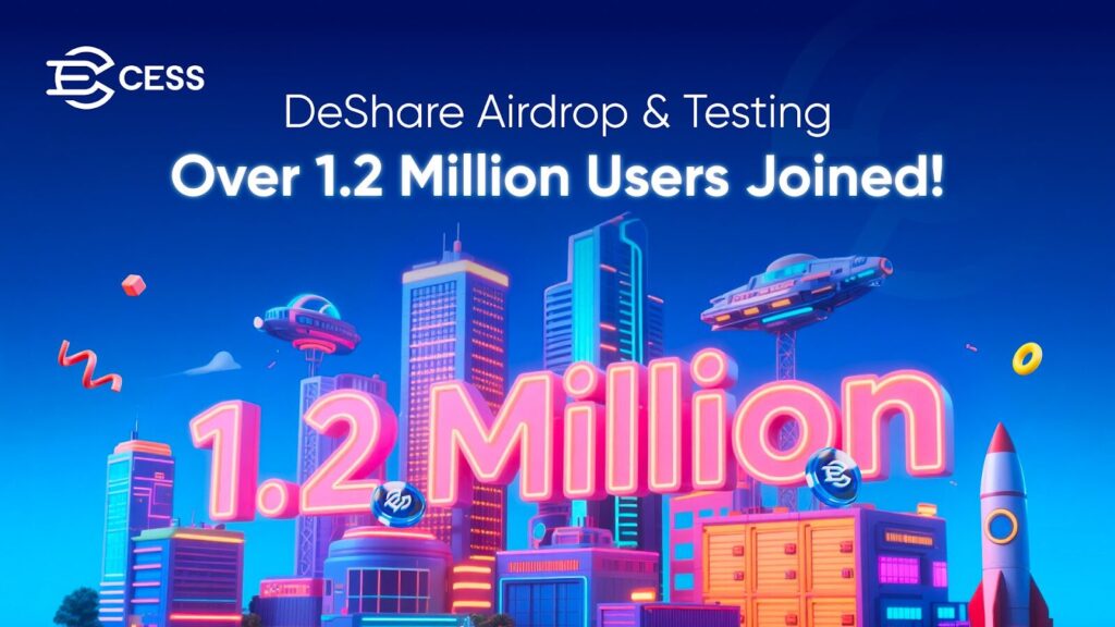 CESS DeShare Airdrop and Public Testing Surpass 1.2 Million Participants 