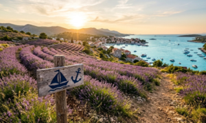 Purple hills and fragrant air