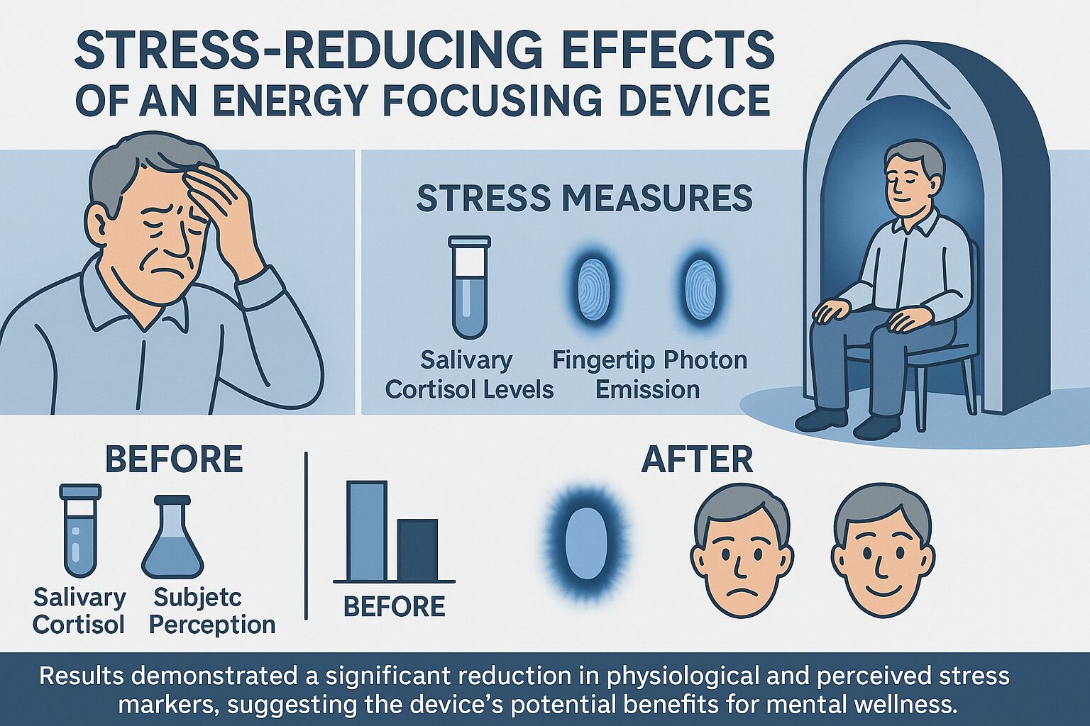 Stress-Reducing Effects of an Energy Focusing Device