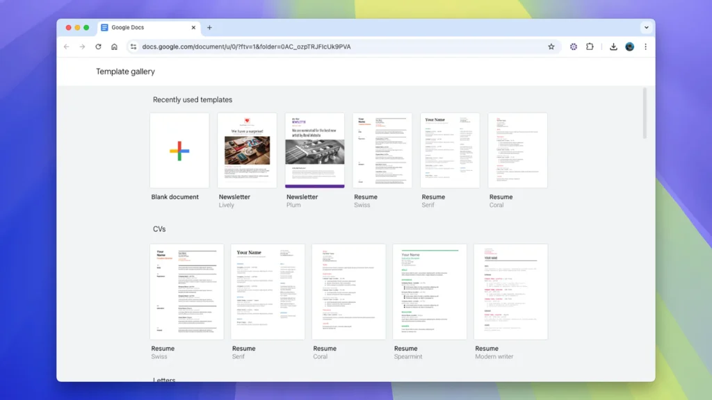 Free Google Docs Templates
