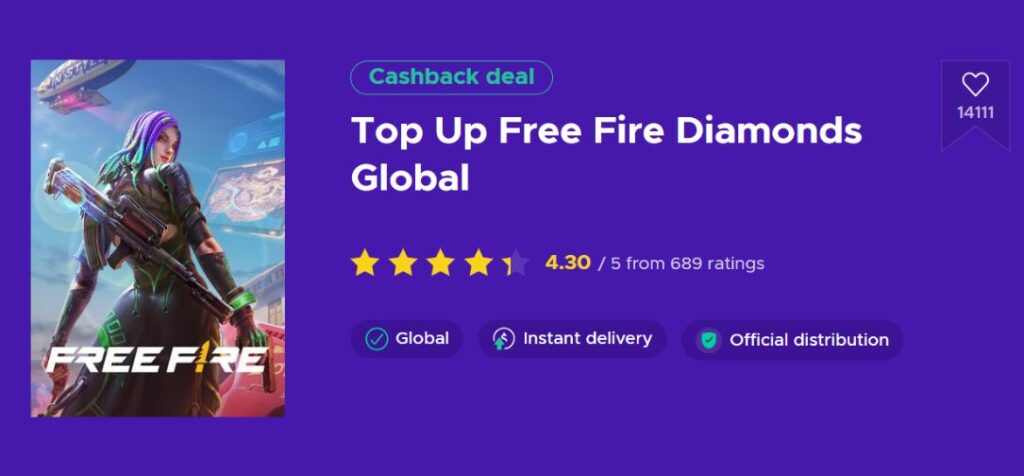 Top Free Fire diamond