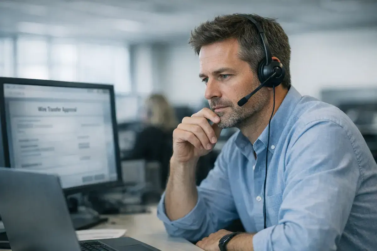 Deepfake Voice Calls and the Wire Transfer