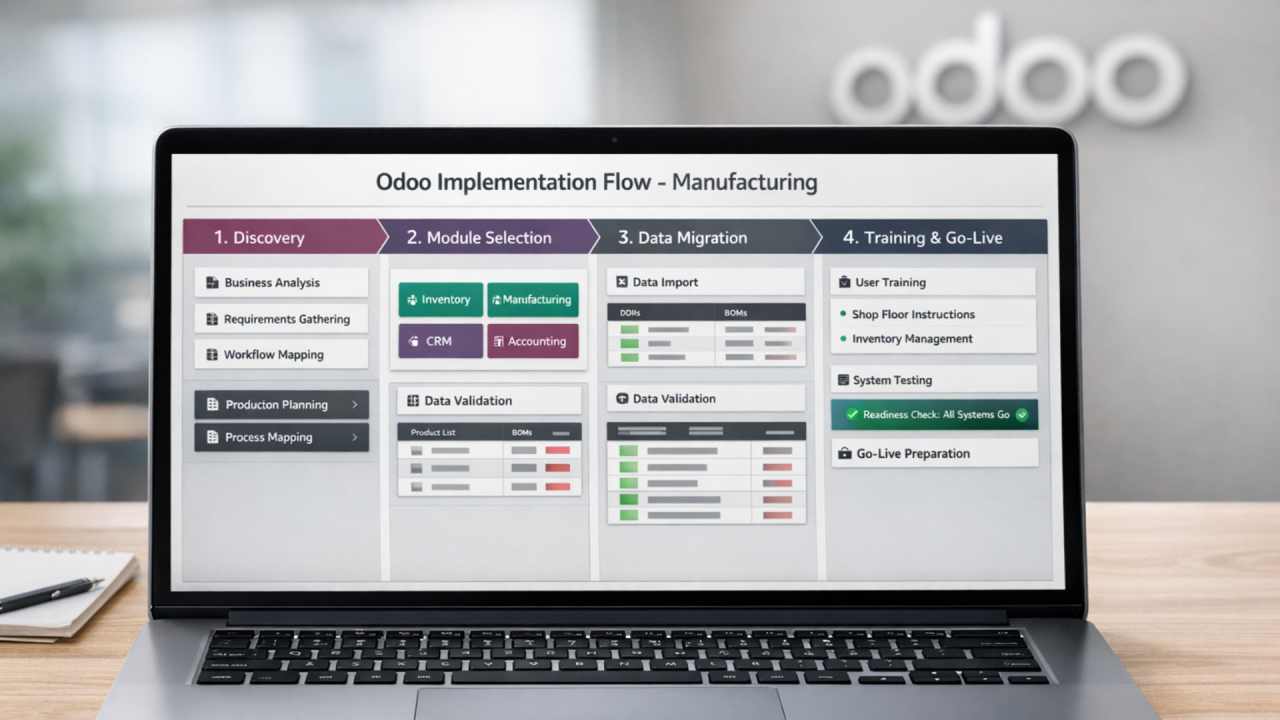 Odoo Implementation for Manufacturers: Inventory,