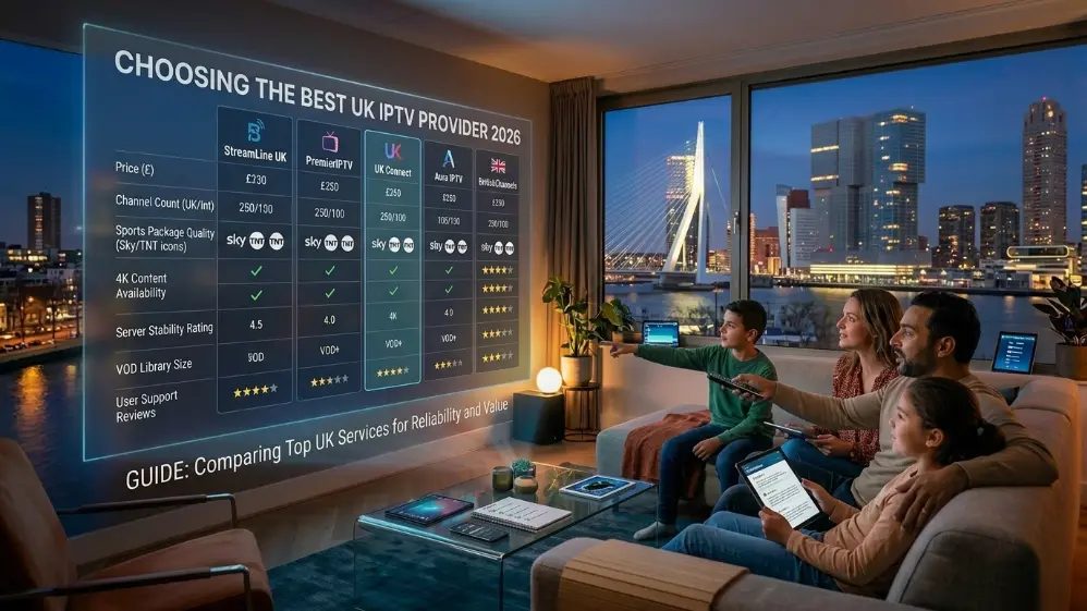 includes built-in VPN protection and 4K servers, viewers can enjoy live television, international sports, and cinema on their own terms.