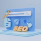 3D image of a website page