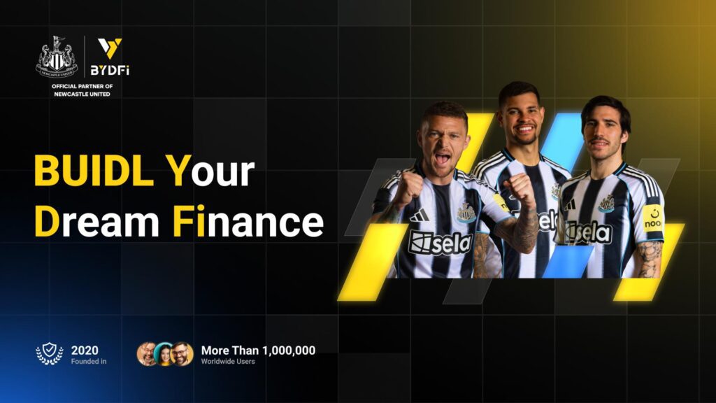 #BUIDL #CryptoTrading #Blockchain #BYDFi #NewcastleUnited