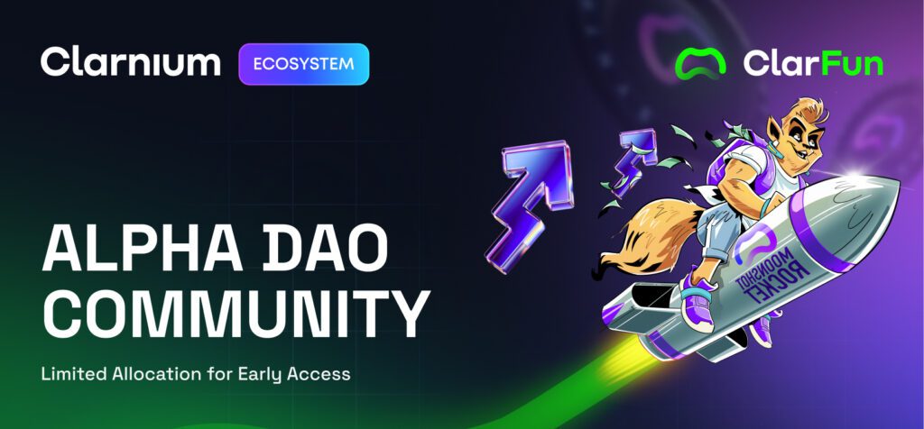 Your Fast Track to New Token Launches – Join Clarnium’s Alpha DAO Today