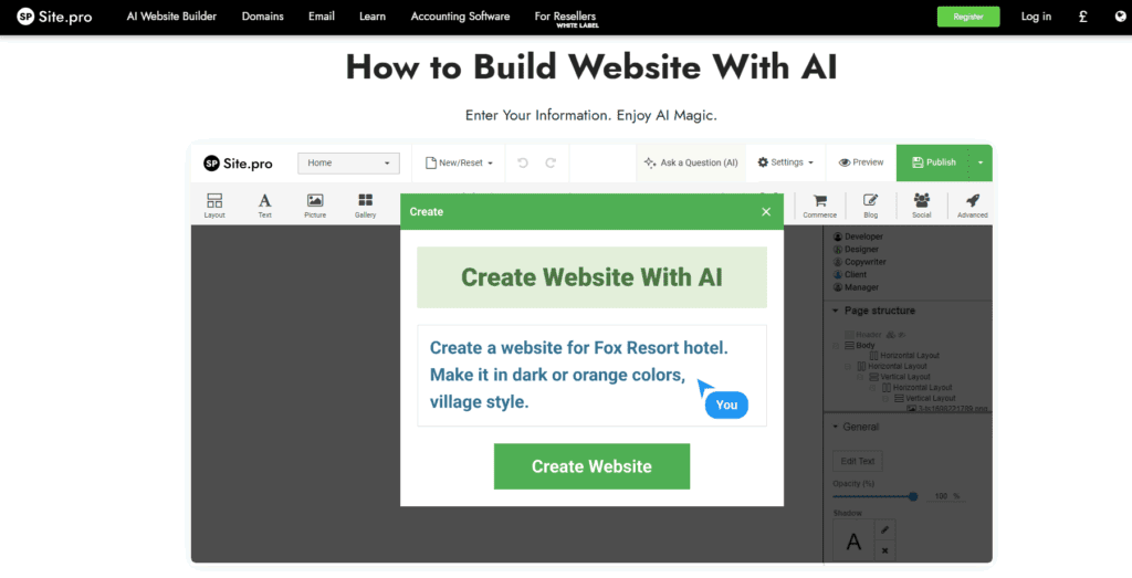 How to Make an E-commerce Website with AI