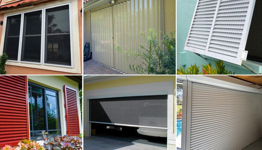“Florida home secured with storm shutters before hurricane season”