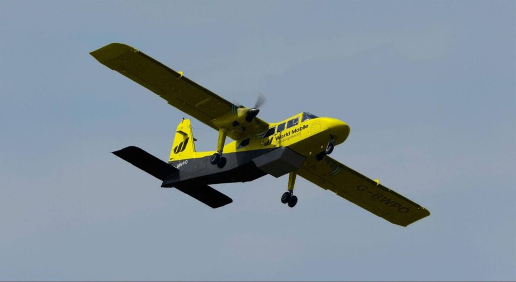 World Mobile Stratospheric and Britten-Norman Take Off With Airborne 5G Data Pilot