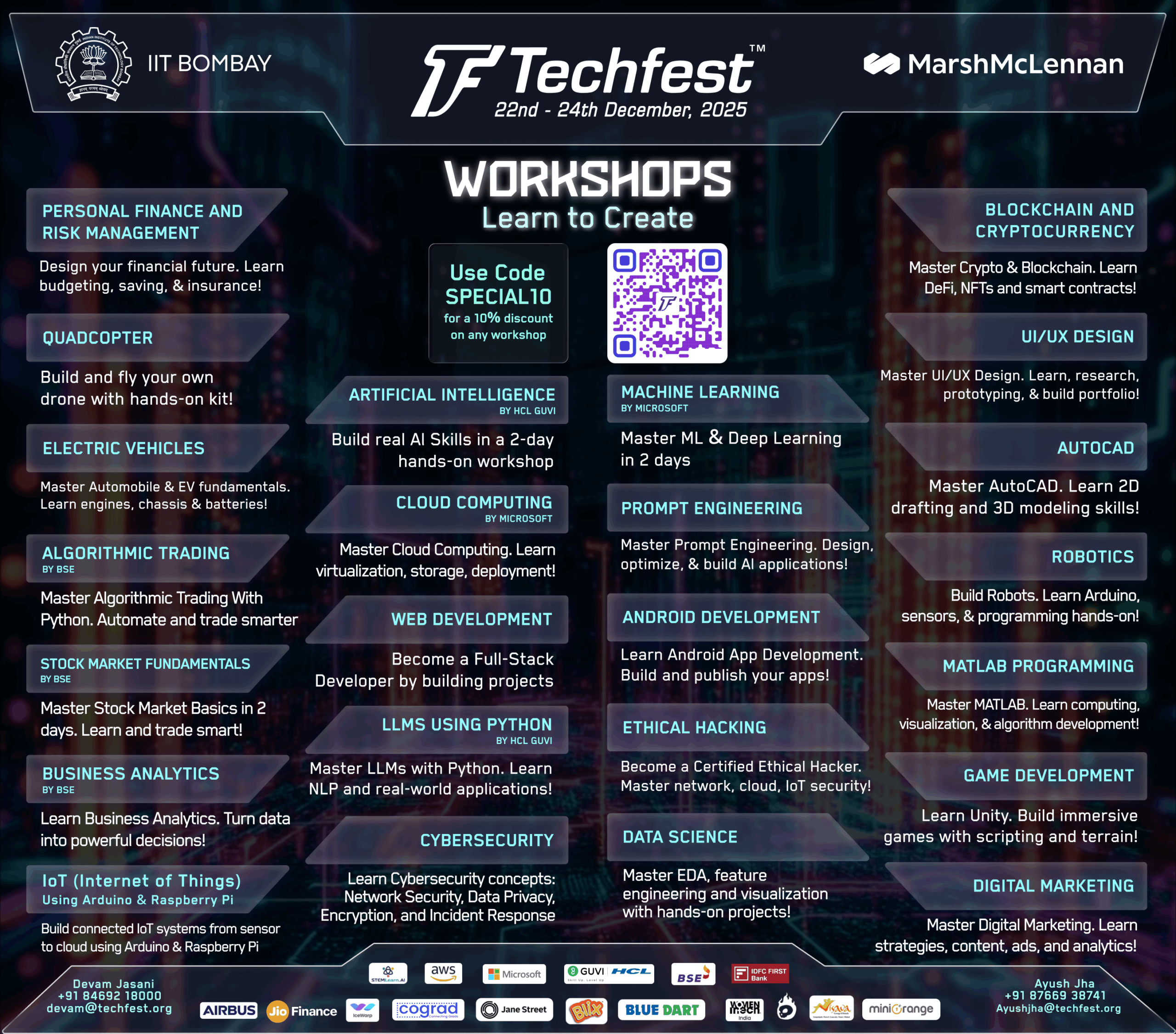 IIT Bombay’s Techfest Launches Flagship Workshops Series for for It' s 29th Edition