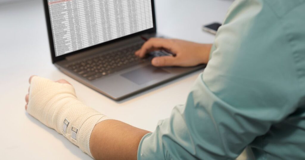 Injured worker discussing rights and benefits with a legal professional in New Jersey