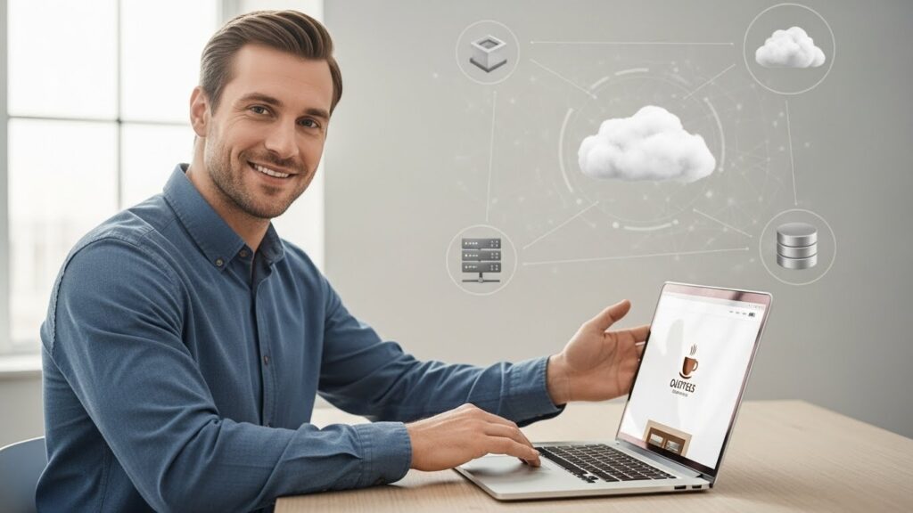 Cloud hosting explained for small businesses with scalable server infrastructure