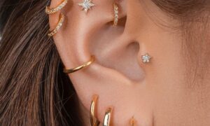 18Kt Gold Threadless Ends for Sensitive Skin