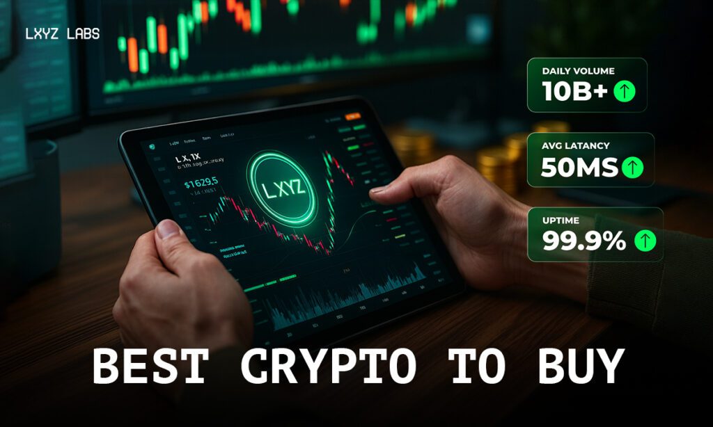 Traders checking the prices of Bitcoin, Ethereum, Solana, and l.xyz (LXYZ) presale dashboard on Solana.