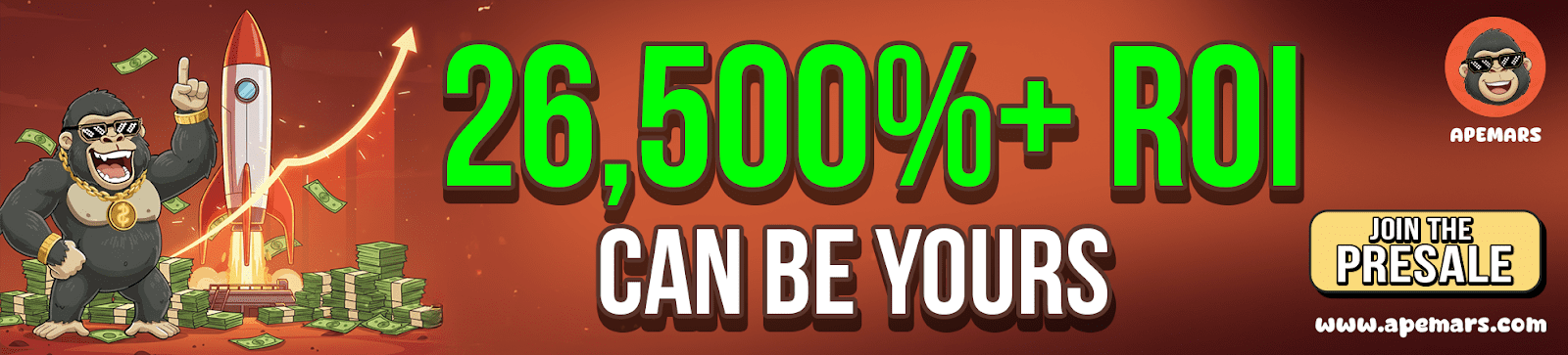 Looking for the Next 100x Crypto? APEMARS Leads 11 High-Potential Coins with 26,520% Returns